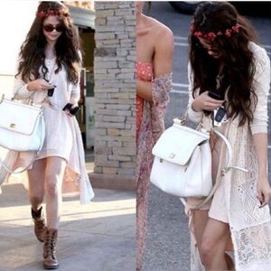 Free people Patchwork Knit Cardigan long xs relaxed bohemian Lace Crochet Hooded